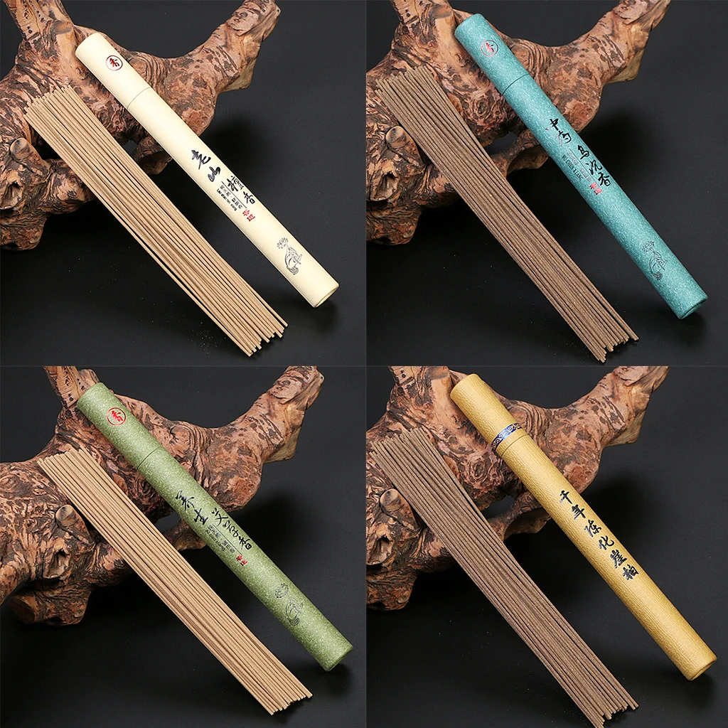 

Wooden Burning Incense Stick 4 Kinds - Ay Tsao, Arborvitae, Sandalwood, Silkwood