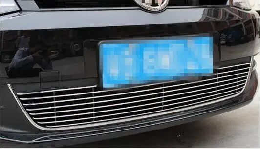 Нержавеющая сталь Передняя решетка забор отделка гоночный гриль отделка для 2012- Sharan Автомобиль Моделирование