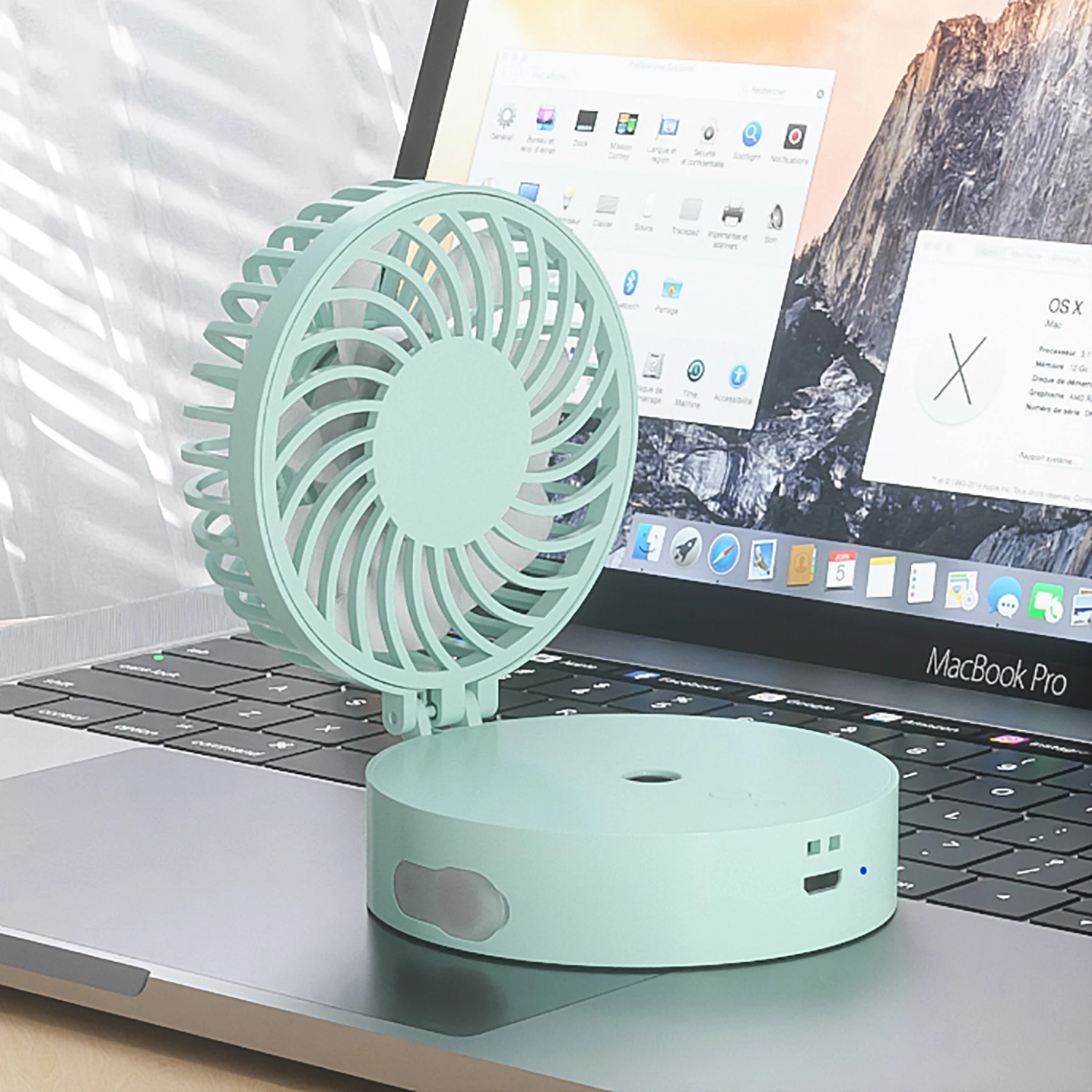 Летний кулер портативный вентилятор ручной USB перезаряжаемый Мини Складной для