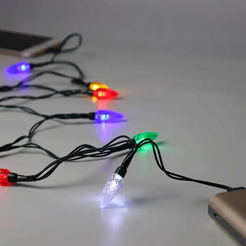 Счастливого Рождества светодиодный usb зарядный кабель Рождественский светильник зарядное устройство светильник ing шнур для HUAWEI Xiaomi 6 Mi6 для iPhone Xs 8 7 мобильный телефон