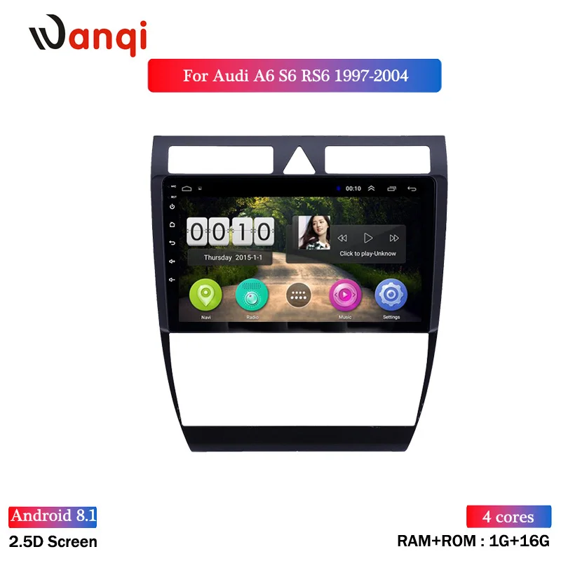 9 inch Android 8.1GPS Navigation car Radio for Audi A6 S6 RS6 1997-2004 WIFI HD Touchscreen AUX USB support Carplay 9 inch Android 8.1GPS Navigation car Radio for Audi A6 S6 RS6 1997-2004 WIFI HD Touchscreen AUX USB support Carplay