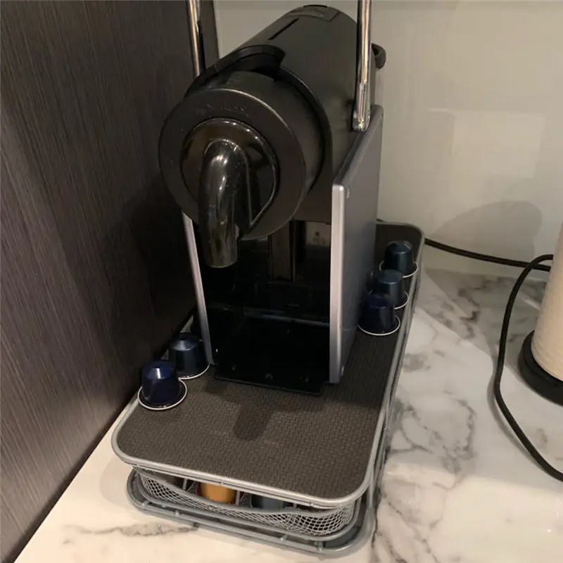 Металлическая сетка Nespresso капсулы Кофе Pod держатель ящик для хранения кофе органайзер для капсул хранения для 40 шт
