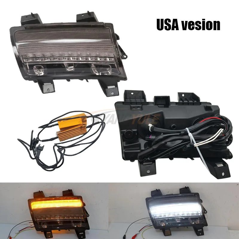 Свет для Jeep Wrangler JL дневные ходовые/поворотные сигналы Lightsr Белый DRL