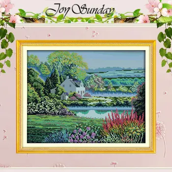 

Beautiful Homeland (7) Counted Cross Stitch 11CT 14CT Cross Stitch Set Wholesale Scenery Cross-stitch Kit Embroidery Needlework