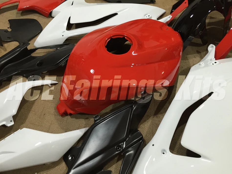Литьевой обтекатель комплект подходит для Aprilia RS125 06 07 08 09 10 11 RS4 RSV 125 2006-2011 Обтекатели набор глянцевый красный белый