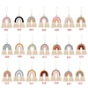 1PC Handmade Rainbow Phone Strap Cotton Pendant Mobile Phone Straps Lanyard Key Ring Mobile Phone Accessories 1