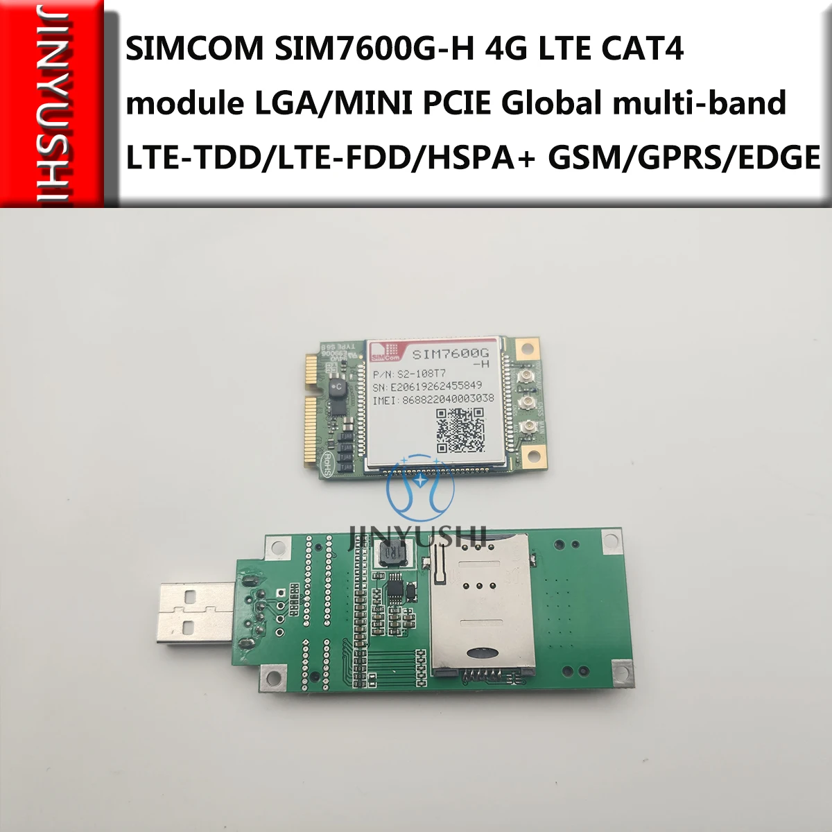 SIMCOM SIM7600G-H+ PCIE к usb-адаптеру CAT4 модуль глобальная версия для SIM7600E-H SIM7600SA-H SIM7600JC-H SIM7600A-H