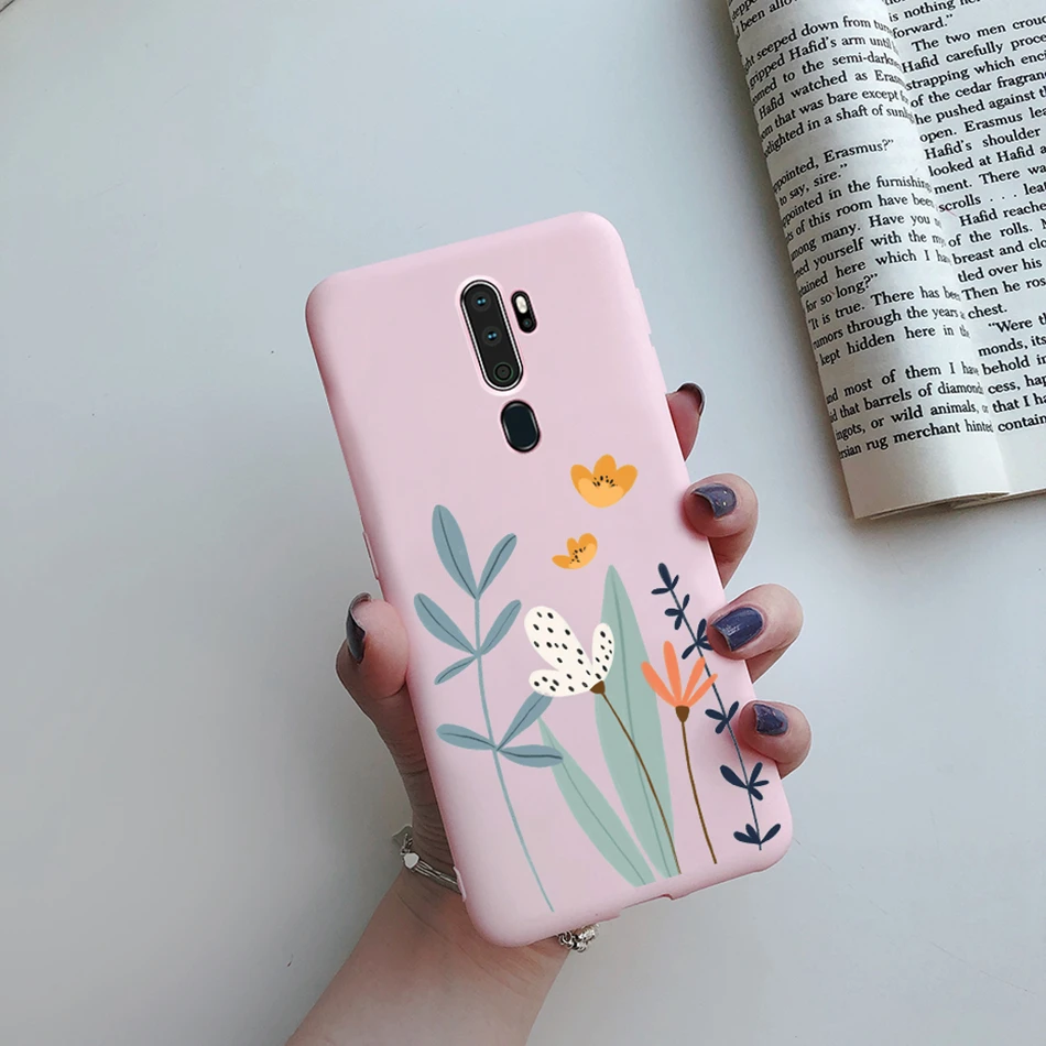 Case For OPPO A5 (2020) A9 (2020) A11X Soft Silicone Cute Heart Painted Cases TPU Back Cover For Coque OPPO A5 A9 A 5 2020 Funda cases for oppo cell phone