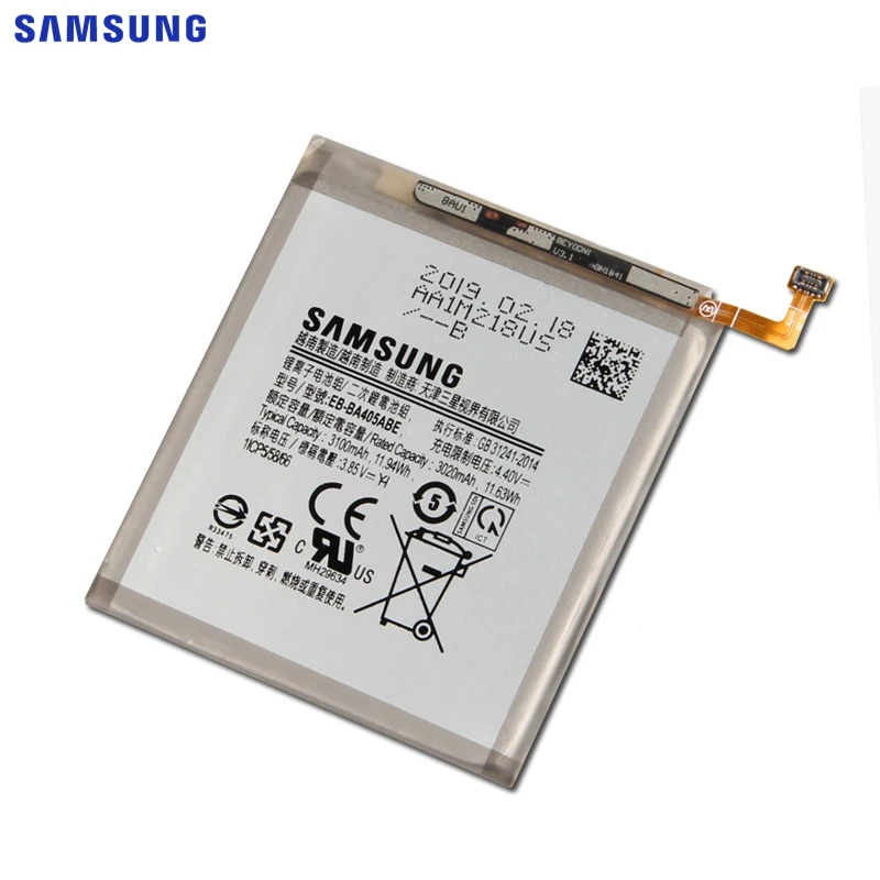 Оригинальная Аккумуляторная батарея для SAMSUNG GALAXY A40 A405F аккумулятор 3100