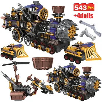 

371pcs City Age Of Steam Guards the Pation Robot Building Blocks Mechanical Robots Warrior Figures Bricks Toys for Boys