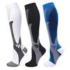 24 Styles Men Women Compression Socks For Football Anti Fatigue 20-30 Mmhg Pain Relief Black Compression Socks Fit Sport Socks ► Photo 1/6