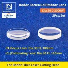 LSKCSH Bodor Focus/коллиматорная линза Dia.30 FL.100/125 мм 0-2000 Вт кварцевый плавленый кварц для лазерной головки Bodor Fiber 0-2000 Вт
