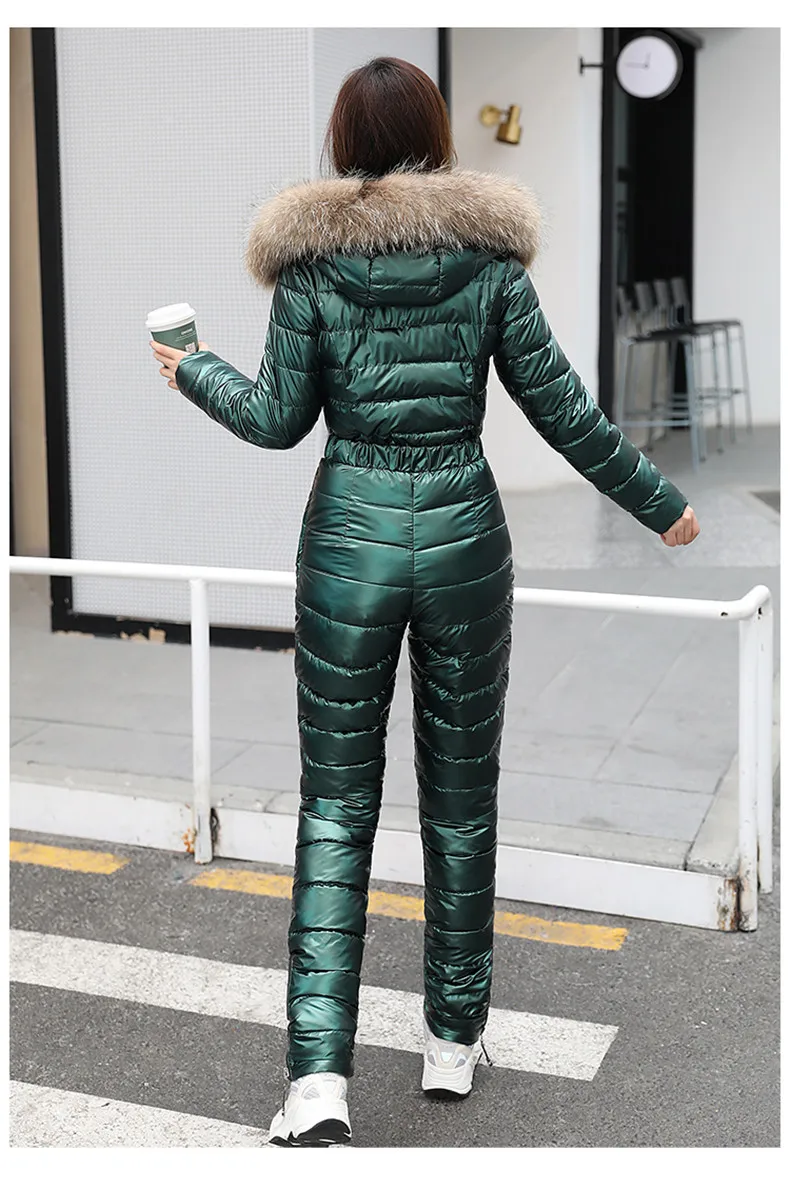 Extra Warm Parka Jumpsuit for Women-4