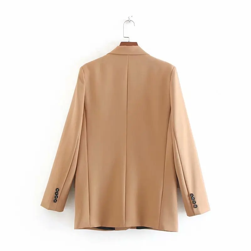 

Summer New Style Europe And America WOMEN'S Dress-Style Solid Color Flip Pocket Loose-Fit Leisure Suit Coat W1406