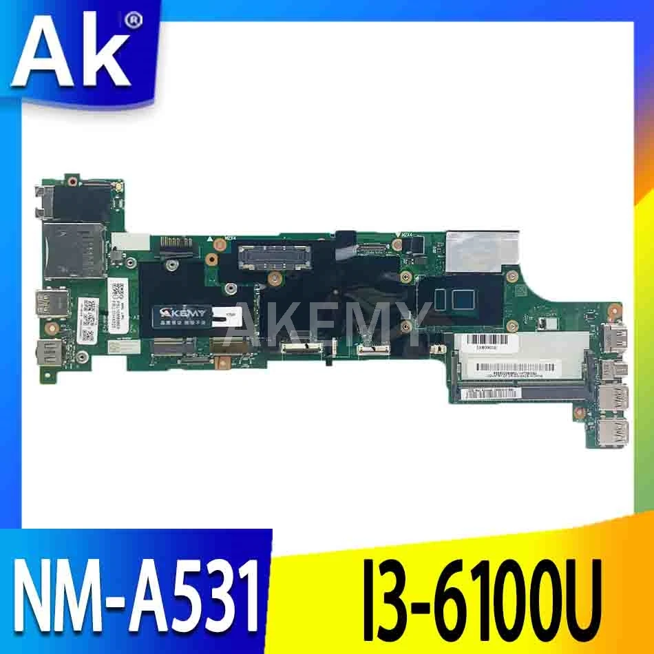 FRU 00UP189 01EN192 01HX026 для For Lenovo ThinkPad X260 Материнская плата ноутбука BX260 NM A531 CPU i3 6100U 100%