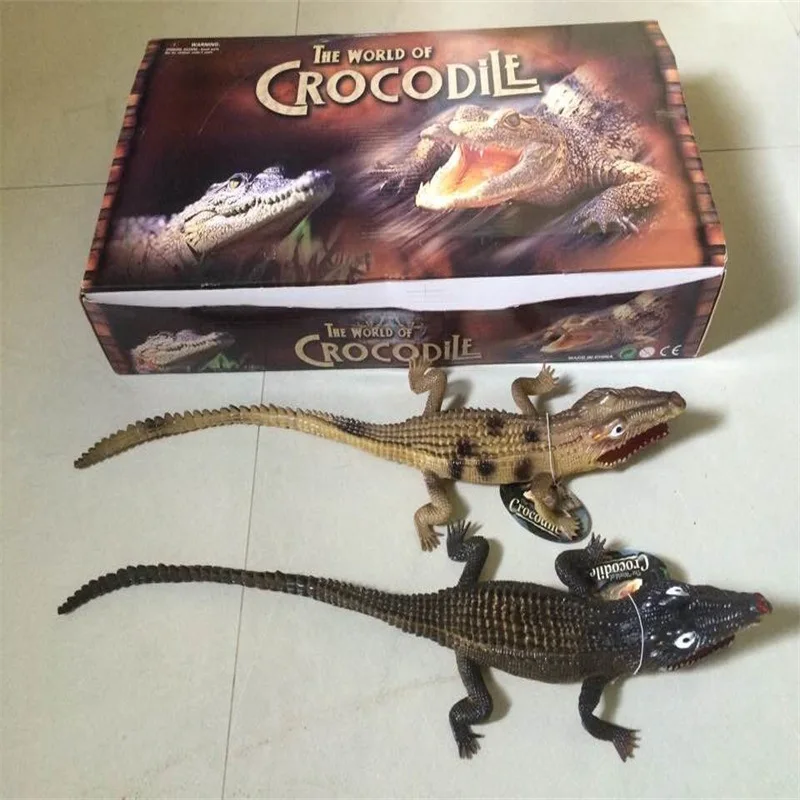 

Simulated Crocodile Model Toy Vinyl Sound Making Crocodile Trick Trick Vent Scary Stall Small Toy