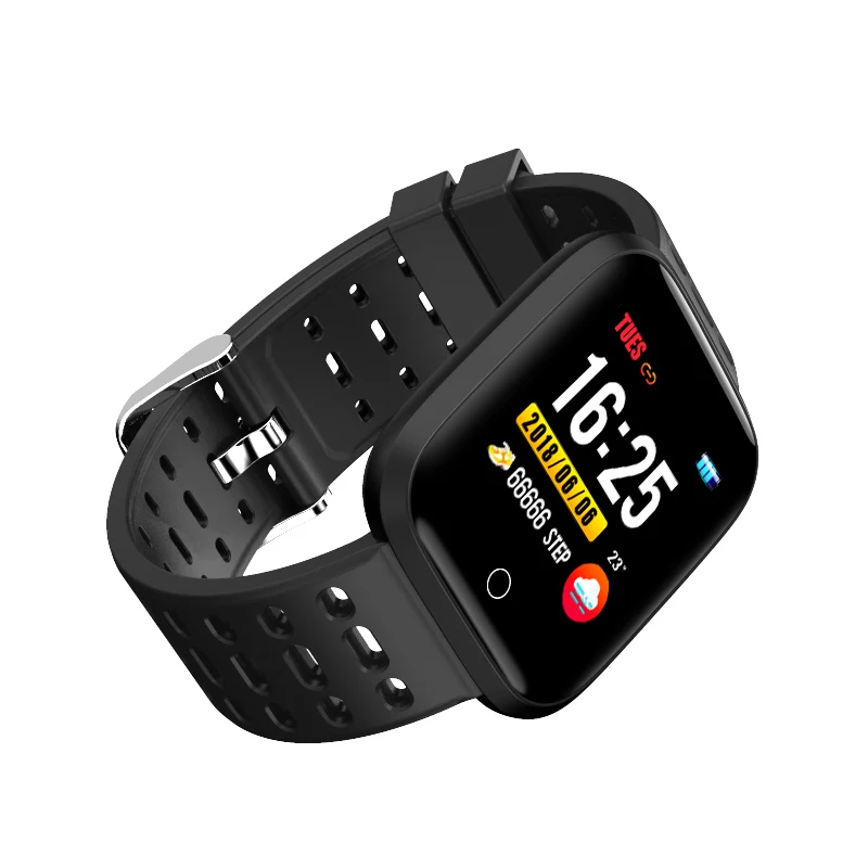 Y18 Smartwatch IPS Color Touch Screen IP67 Waterproof Smart Watch Heart Rate Monitor Multiple Sport Modes Fitness Smart Bracelet