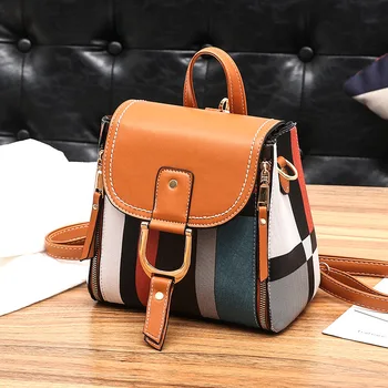 

Women's Back Bag Women's Bag 2020 New Style Backpack Women's Pu Casual Messenger Bag Handbag