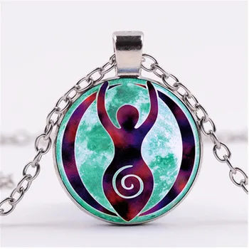 

Moon Goddess Photo Cabochon Glass Chain Necklace,Charm Creative Women Pendants Fashion Jewelry Accessory,Gifts
