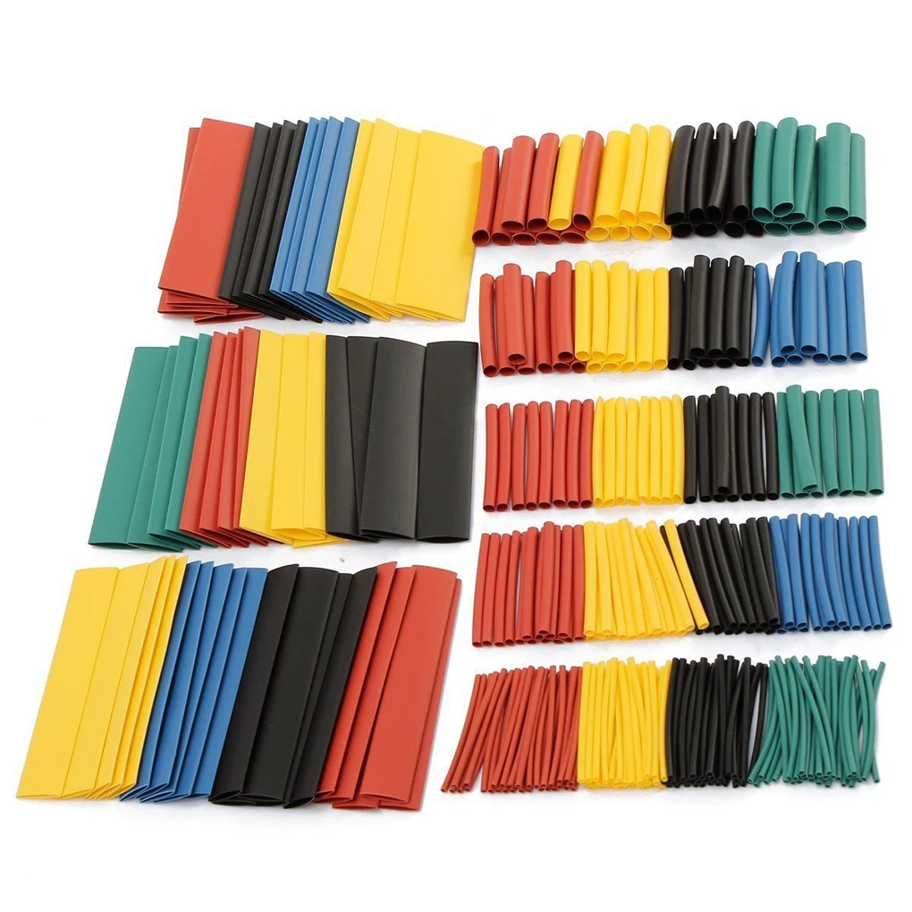 

328pcs Flexible Polyolefin Assorted Electrical Wire Terminals Insulated Crimp Connector Spade Ring Set
