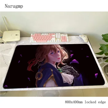

violet evergarden mouse pad gamer thick 800x400x3mm notbook mouse mat gaming mousepad locked edge pad mouse desk padmouse mats