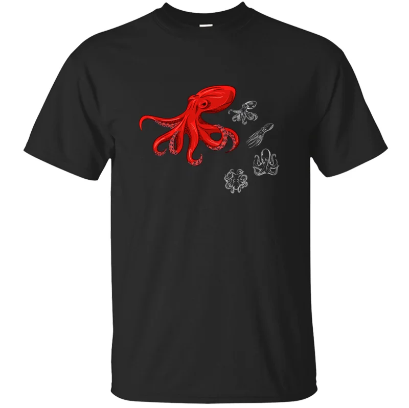 

Customized Classic Octopus Kraken & Cthulhu T-Shirt 2020 Unisex Kawaii Mens T Shirt 100% Cotton Hiphop Top Round Collar