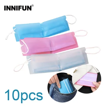 

10pcs Case Mask Bag Disposable Face Clip Dustproof Container Portable Organizer Plastic Bins Eco Friendly