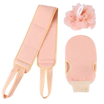 

Portable Bath Tools Household Bathroom Decoration Flexible Back Scrubber Brush Set for Shower Skin Body Cleaning