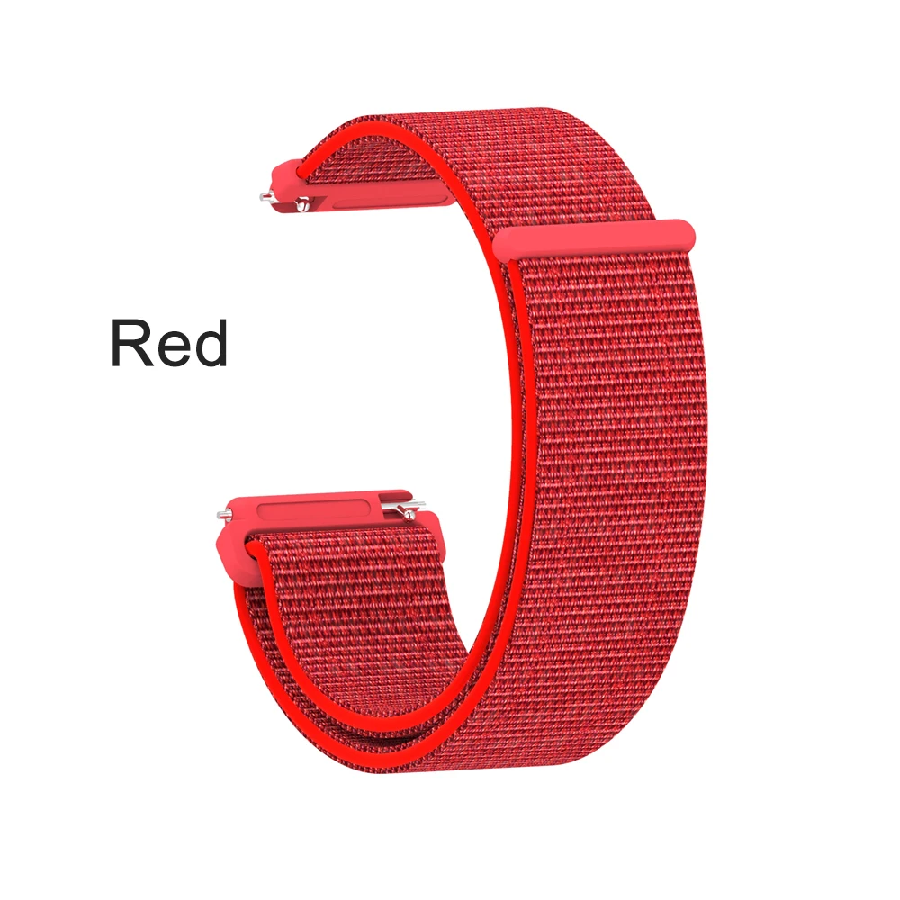 Модный Эластичный сменный тканый нейлоновый ремешок для Fitbit Versa или Lite, дышащий регулируемый ремешок для часов с застежкой - Цвет: red