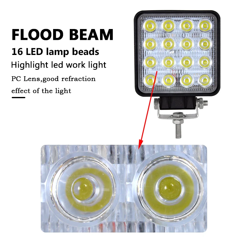 Auxtings 20pcs/Lot waterproof 48w Flood/Spot led