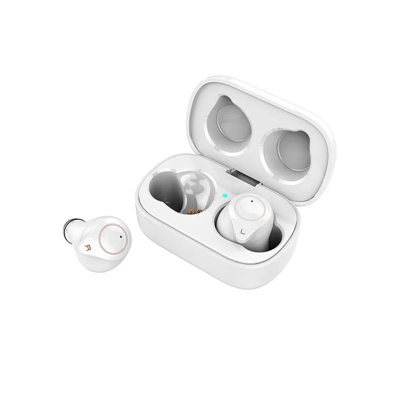 Белый ytom T1 AptX True беспроводной стерео Bluetooth 5,0 наушники CVC8 супер бас гарнитура наушники с микрофоном - Цвет: Белый