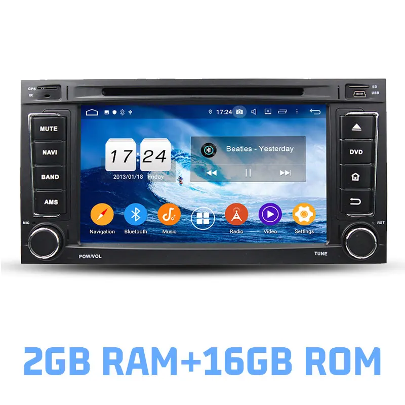 2GB RAM and 16GB ROM Ips DSP Android 9,0 4 Гб ram 64 Гб rom автомобильный dvd-плеер Wifi 4G Bluetooth RDS радио gps карта для VW Volkswagen TOUAREG 2002-2010 - Цвет: 2GB RAM and 16GB ROM