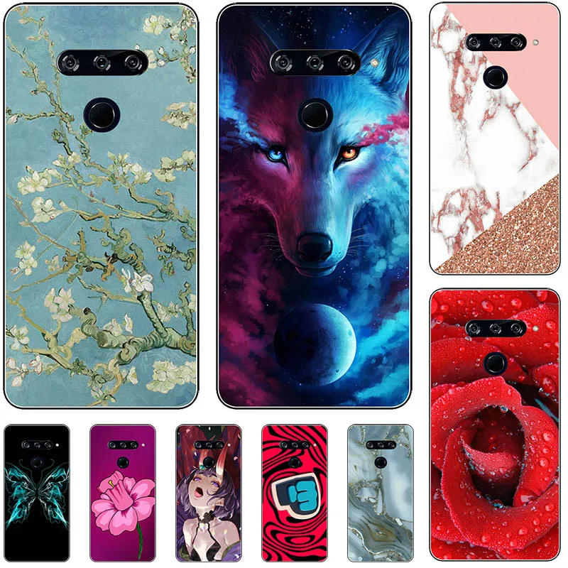 for LG K50S Case slim Cute Fashion Painting Soft TPU Back Cover K50 S K40S K40 Silicone Phone Cases Fundas Coque lgk50s | Мобильные