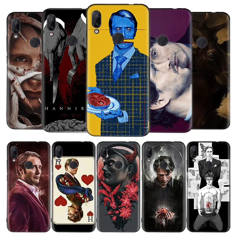 Черный чехол Hannibal movie для Xiao mi Red mi Note 8 7 7S 7A 6 S2 GO K20 Pro+ 6A mi 6X 5X A1 CC 9 8 мягкий чехол для телефона