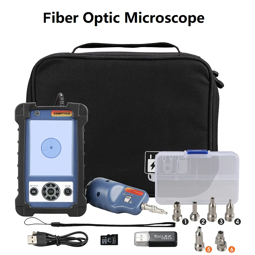 FiberMicroscopeOpticalFiberConnectorInspectionProbewithDisplay