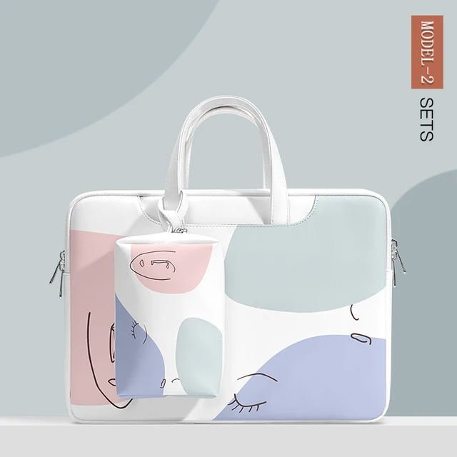 Laptop Bag 13.3 15.6 14 inch Waterproof Notebook Bag Sleeve For Macbook Case M1 Air Pro 13 15 Huawei Shoulder Handbag Briefcase MODEL 2 Sets