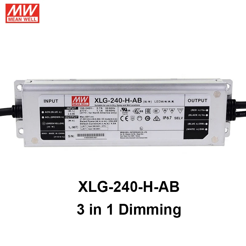 240W Driver for Led Grow Light Lamp 2pcs QB288 Quantum Board Samsung LM301H MeanWell XLG-240-H-AB WaterProof Plants Indoor | Лампы и