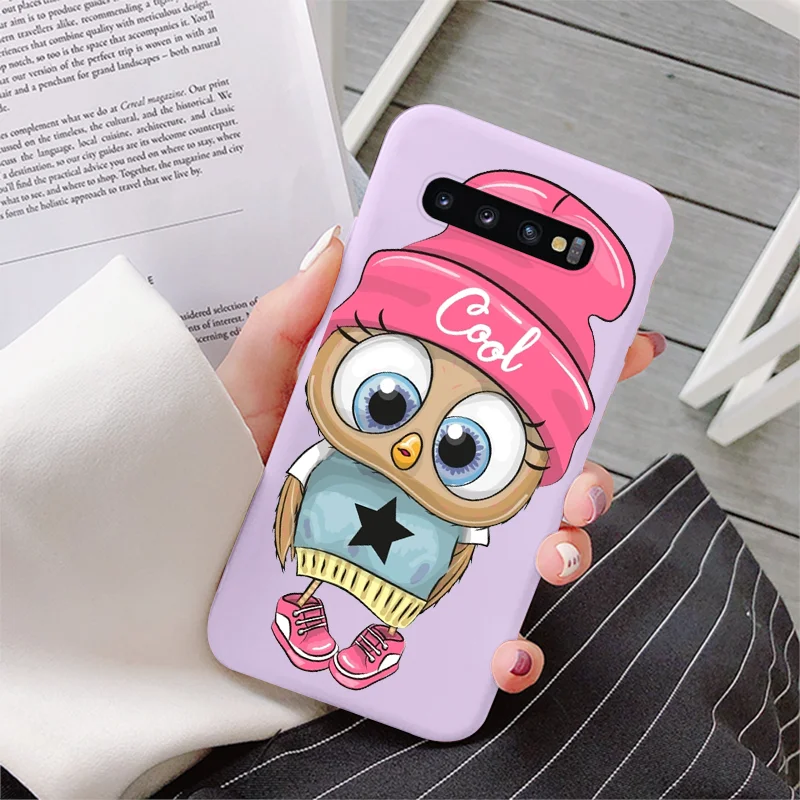 samsung silicone case For Samsung Galaxy S10 Plus S10e Case Silicone Back Cover Phone Fundas For Samsung s 10 s10plus s10 E Flower Coque Bumper Shell cute samsung cases Cases For Samsung