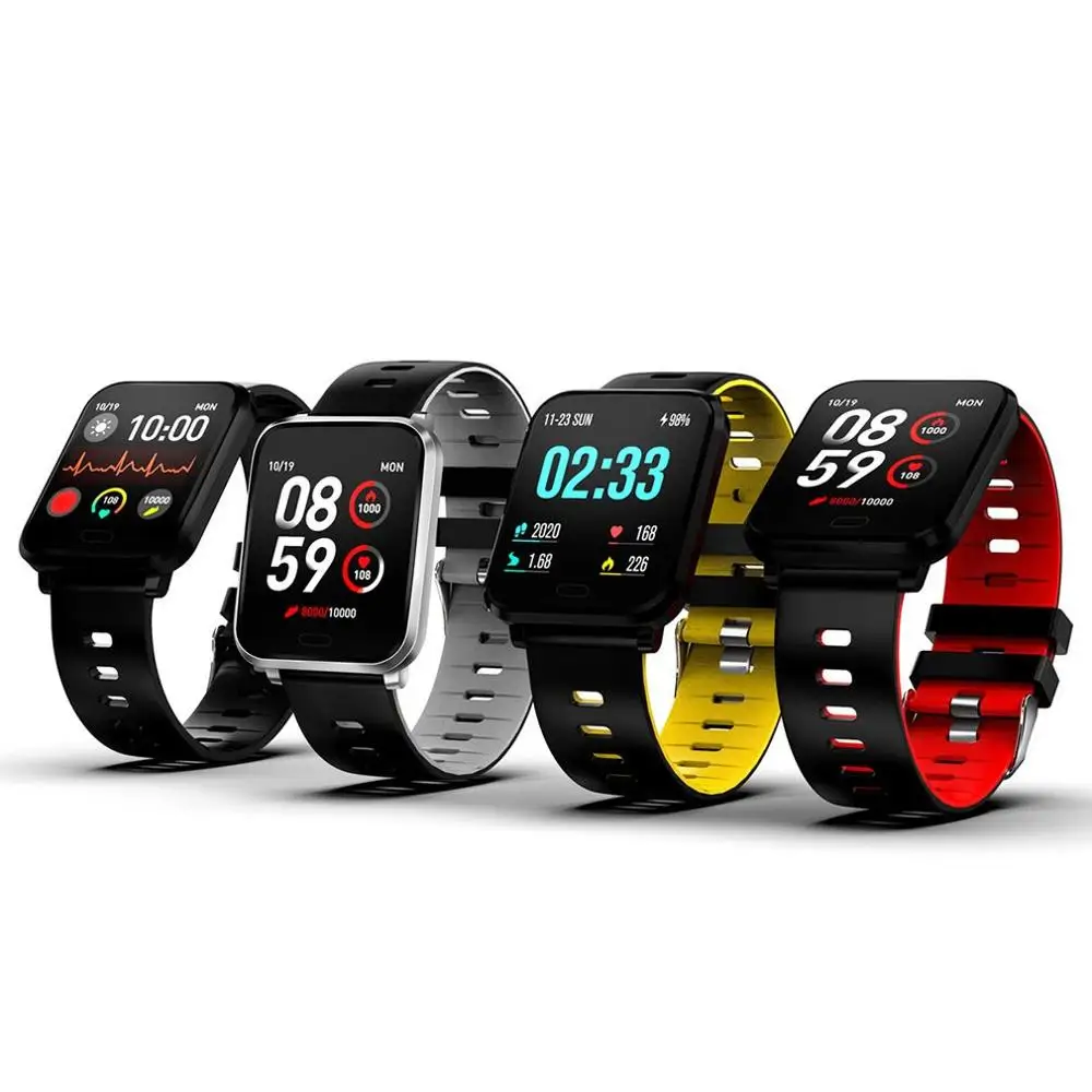 Square Screen Smart Bracelet Wristband 1.3 Full Touch Color Screen Heart Rate Sleep Monitoring Waterproof Sports Smart Band