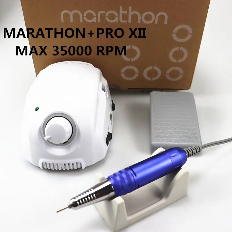 Новинка марафон-Чемпион 3 PRO XII Ручка 35K/40K электрическая дрель для ногтей мощный 210