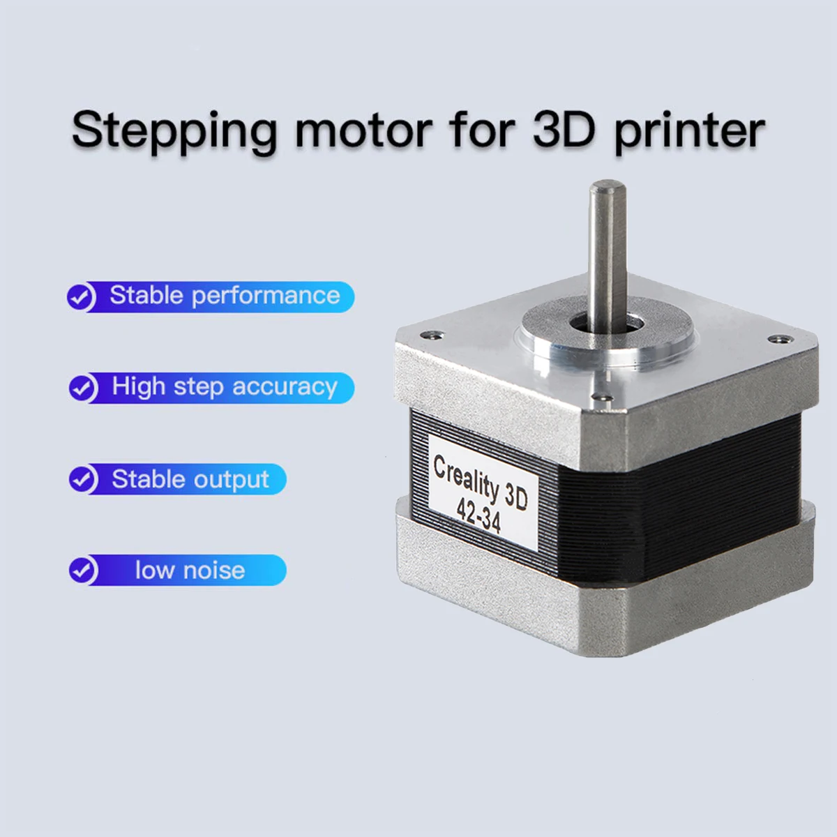 Creality 3D Printer Stepper Motor 42-34, 2 Phase 0.8A 1.8 Degree 0.4N.M Stepper Motor for Ender 3 X/Y/Z Axis CR-10 Ender 5