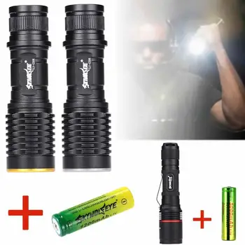 

3500LM Tactical Flashlight 5 Modes T6 LED Torch Zoomable Focus 18650 LED