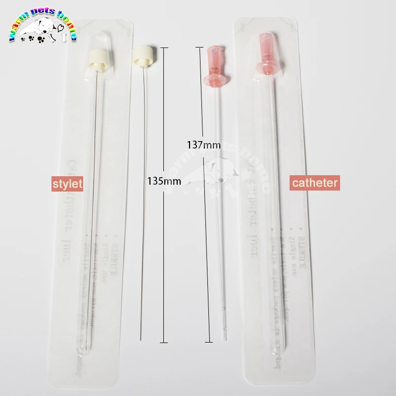 Cat Urinary Catheter With Guide Wire Probe Side Opening Pet Veterinary