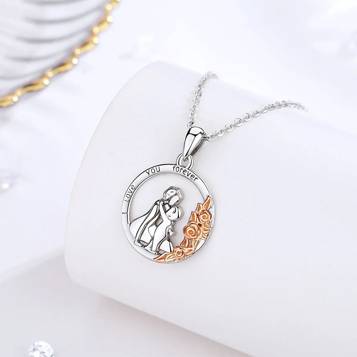 Mama & Me Blooming Heart Necklace - Image 5