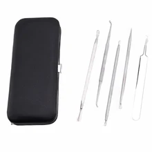 Пинцет для удаления угрей, набор инструментов для ухода за кожей лица, игла для удаления угрей, экстрактор дефектов угрей