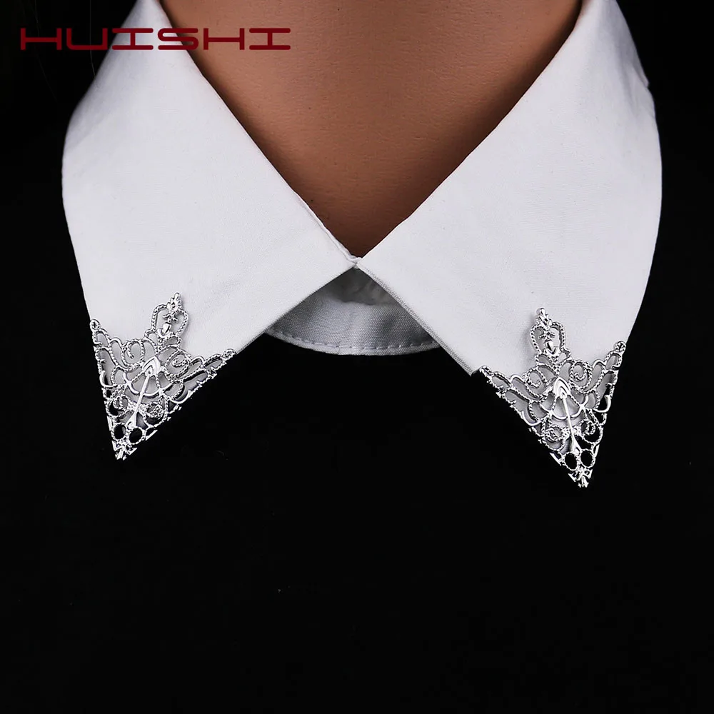 Brooches Badge Jewelry Leaf Wedding-Banquet Vintage Fashion Shirt-Collar for Men Triangle