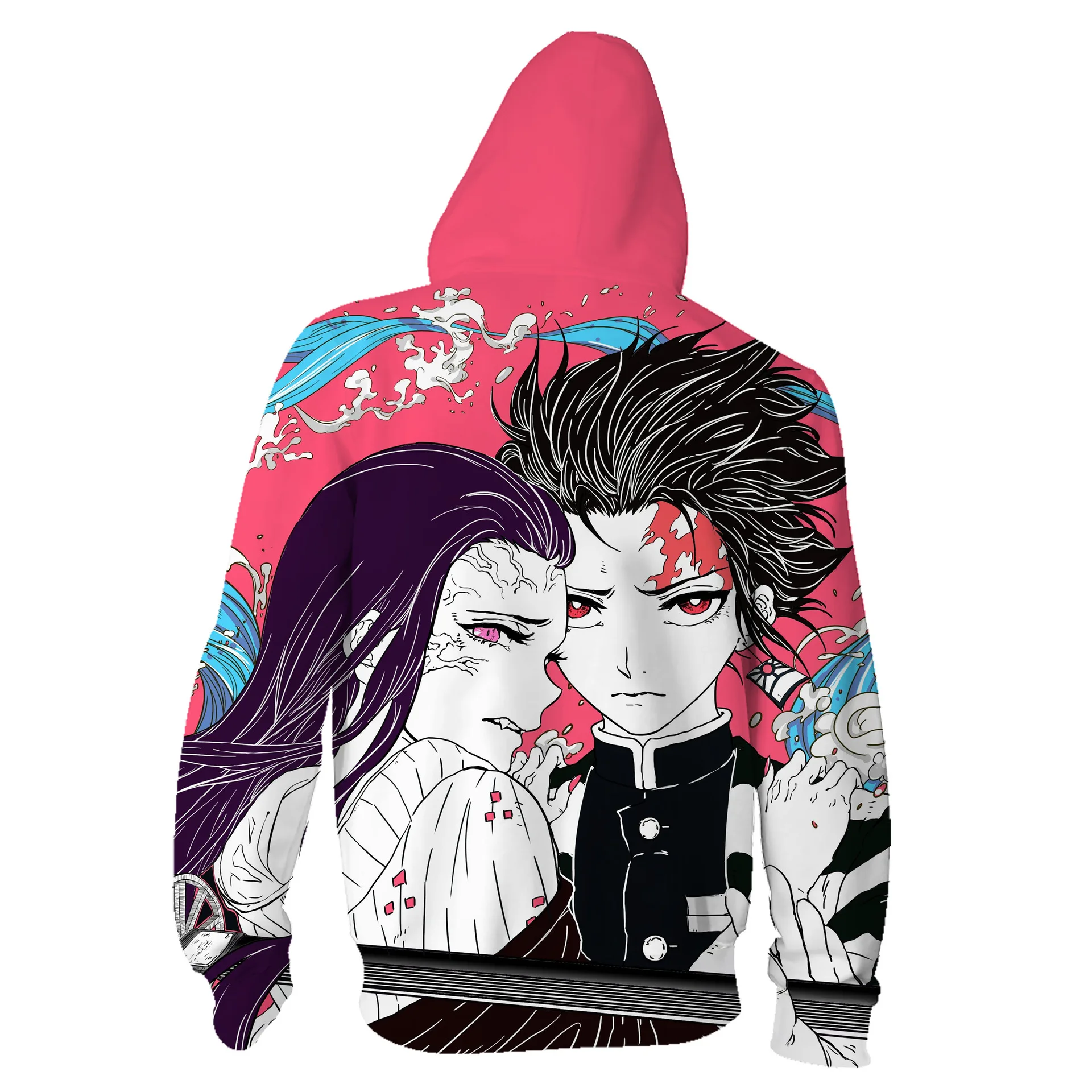 Аниме демон убийца: Kimetsu No Yaiba Косплей Толстовка Kamado Tanjiro Zenitsu принт молния толстовки Толстовка Куртка пальто