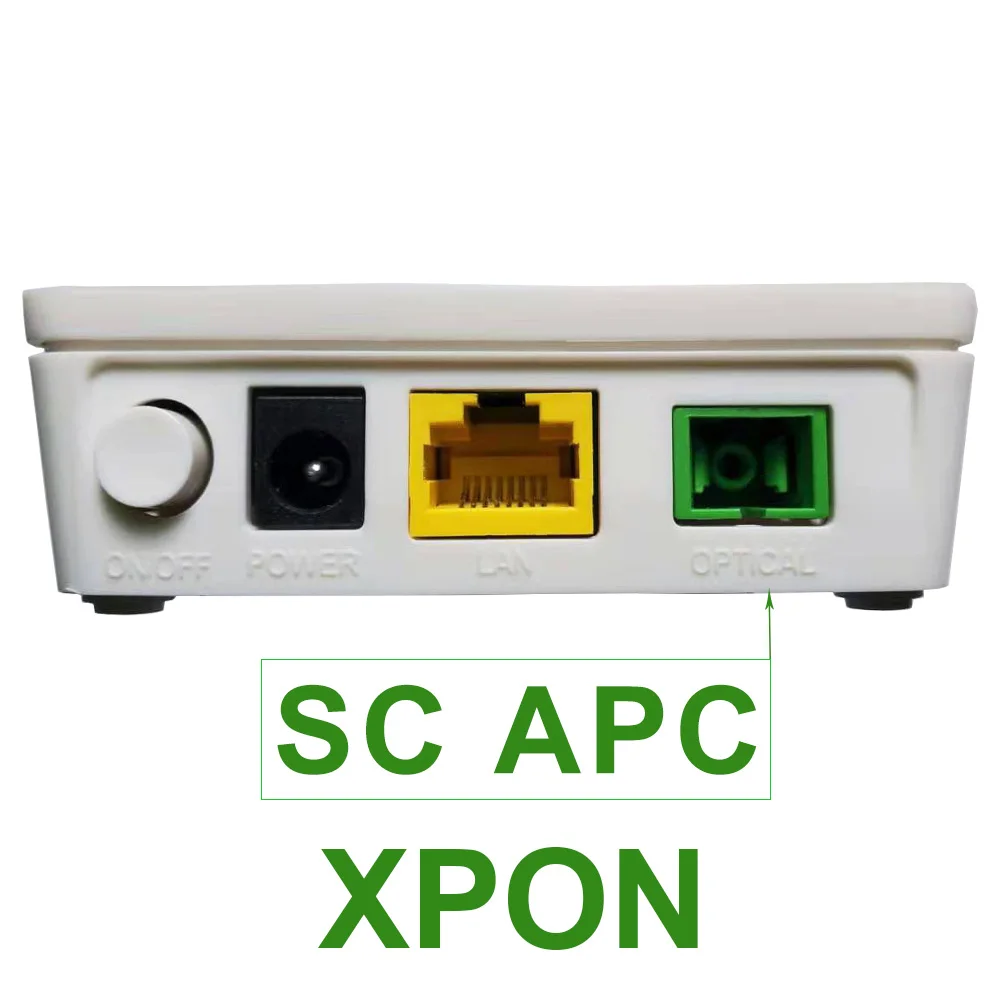 10pcs New ONT ONU XPON EPON/GPON SC APCDual mode 1GE With Single Lan Port Apply to FTTH Modems Termina English version | Мобильные