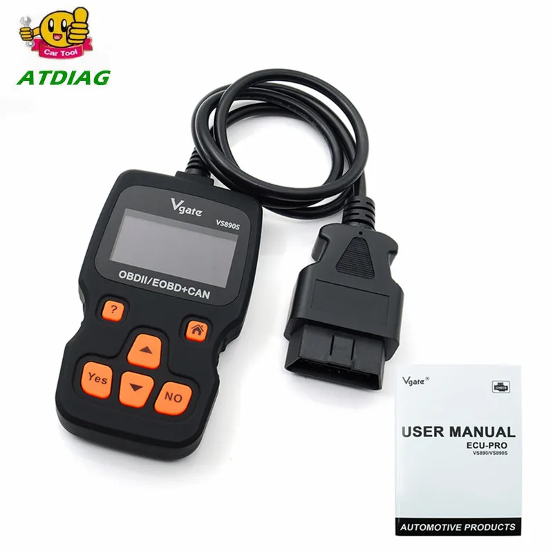 

Vgate VS890 OBD2 Scanner VS-890 OBDII Code Reader Support OBD OBDII CAN Protocols 13 Languages Better ELM327 AD310
