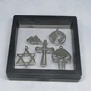 Solid  Pure Titanium Cross Star Chain Necklace Pendant 5